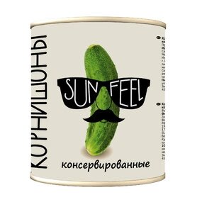 Корнишоны (огурцы) консервированные SUNFEEL Вьетнам 3100 мл