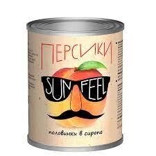 Персики половинки в сиропе SUNFEEL банка 3.1 кг от компании ИП ART FOOD - фото 1