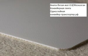 Конвейерная лента "Анапа-бел-мат/Жезказган" из масло-жиростойкого PU