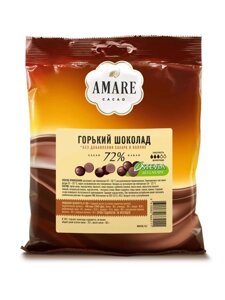 Amare шоколад "Горький без сахара 72%в каплях