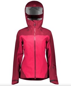 Куртка горнолыжная Scott Jacket W's Explorair Pro Gtx 3L Mahogany Red/Ruby Red