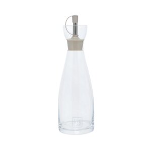 Бутылка для масла или уксуса, 350 мл, с дозаторам, стекло/силикон, бежевая, Soft Kitchen