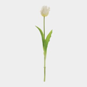 Цветок искусственный, 39 см, пластик/металл, Белый тюльпан, Tulip garden
