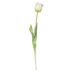 Цветок искусственный, 47 см, ТЭП, белый, Тюльпан, Tulip garden
