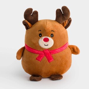 Игрушка, 18 см, мягкая, полиэстер, коричневая, Олень, Deer toy