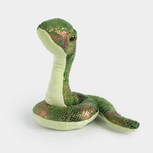 Игрушка, 20 см, мягкая, полиэстер, зеленая, Змея, Snake toy