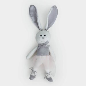 Игрушка, 30 см, мягкая, полиэстер, белая, Зайка в платье, Rabbit