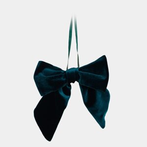 Игрушка елочная, 12х15 см, полиэстер, зеленая, Бархатный бант, Vogue bow