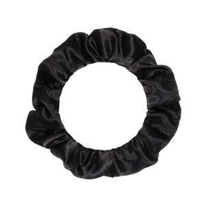 Kuchenland Резинка для волос, 6 см, сатин, черная, Silk