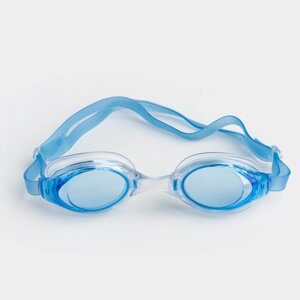 Очки для плавания, в футляре, пластик/резина, синие, Swim