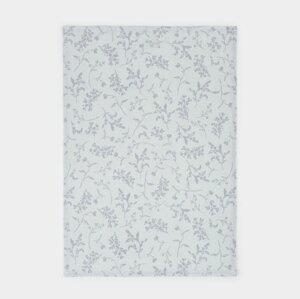 Полотенце кухонное, 40х60 см, хлопок, серое, Сухоцветы, Meadow