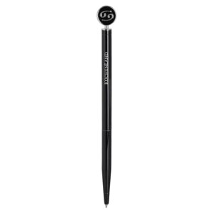Ручка шариковая, 15 см, с фигуркой, сталь, черно-серебристая, Рак, Zodiac