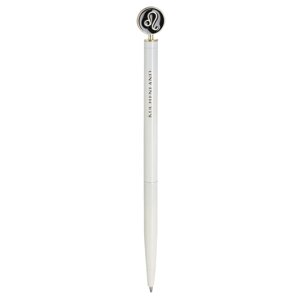 Ручка шариковая, 15 см, с фигуркой, сталь, молочно-золотистая, Лев, Zodiac