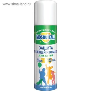 Аэрозоль "Mosquitall", от клещей и комаров, для детей, 150 мл