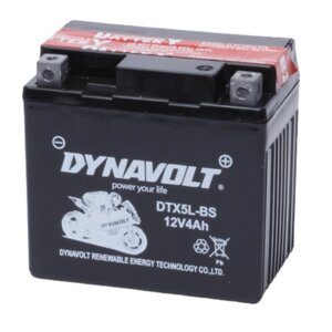 Аккумулятор Dynavolt DTX5L-BS, 12V, AGM, обратная, 75 А, 114 х 70 х 106