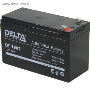 Аккумуляторная батарея Delta 7 Ач 12 Вольт DT 1207