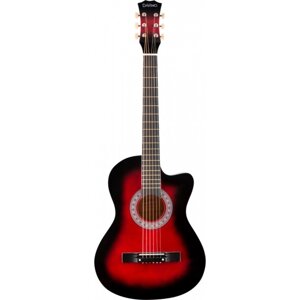 Акустическая гитара 6-струнная DAVINCI DF-50C RD красная