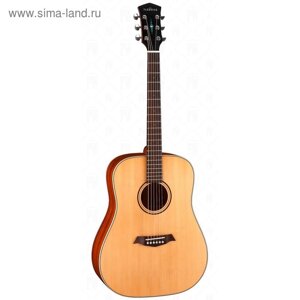 Акустическая гитара Parkwood S21-GT, цвет натурального дерева, глянец + чехол