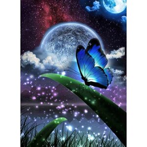 Алмазная мозаика «Лунная бабочка» 30 40 см