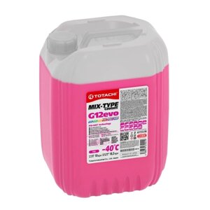 Антифриз totachi MIX-TYPE coolant -40 с, розовый, 10 кг