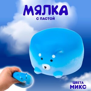 Антистресс игрушка «Собачка», мялка с пастой, цвета МИКС