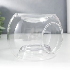 Аромалампа стекло "Куб" прозрачная 12х10 см