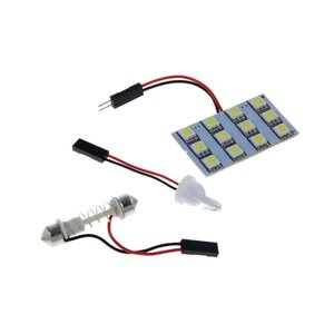 Автолампа светодиодная Cartage, 12 В, 12 SMD-5050, свет белый