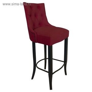 Барный стул «Верона 2», ткань велюр, опоры венге, цвет берри