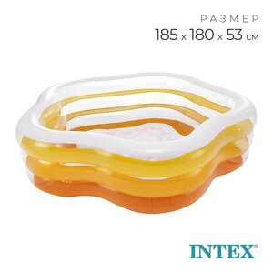 Бассейн надувной INTEX «Звезда», надувное дно, 18518053 см, от 3 лет, 56495NP