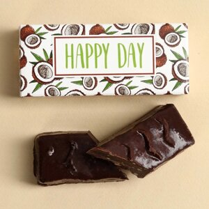 Батончик шоколадный «Happy Day» со вкусом кокоса, 50 г.