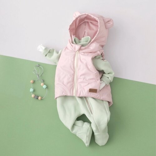 Безрукавка детская утеплённая KinDerLitto «Орсетто», рост 86-92 см, цвет розовая пудра