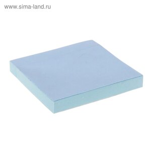 Блок с липким краем, 76 мм х 76 мм, 100 листов, пастель, голубой