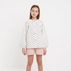 Блузка для девочки MINAKU цвет белый, рост 158 см