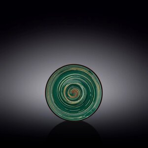 Блюдце Wilmax England Spiral, d=12 см, цвет зелёный