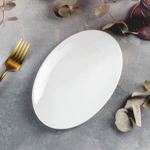 Блюдо фарфоровое овальное Wilmax Olivia, 13,520 см, цвет белый