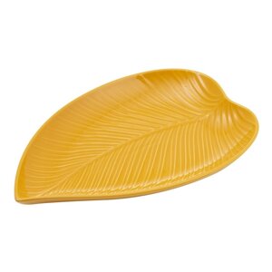 Блюдо сервировочное Mason Cash In the forest leaf, 23х35 см, цвет жёлтый