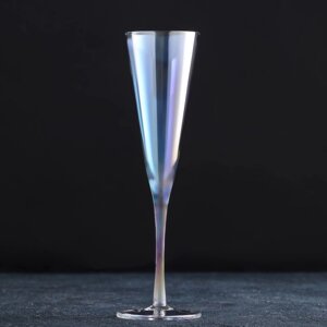 Бокал стеклянный для шампанского «Фьюжн», 200 мл, цвет перламутровый