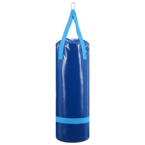 Боксёрский мешок, вес 20 кг, на ленте ременной, цвет синий