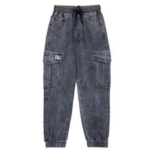 Брюки текстильные джинсовые для мальчиков PlayToday, рост 152 см
