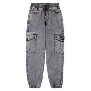 Брюки текстильные джинсовые для мальчиков PlayToday, рост 152 см