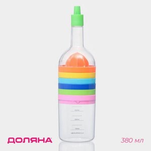 Бутылка для масла Доляна «Чудо», 380 мл, 298,5 см, цвет МИКС