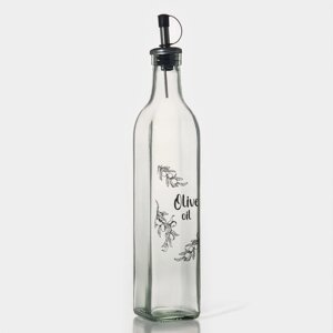 Бутылка стеклянная для соусов и масла Доляна «Классика», 500 мл, 629 см