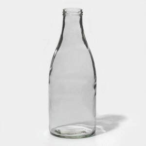 Бутылка стеклянная «Молочная», 1 л, ТО-43 мм
