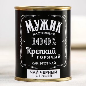 Чай чёрный «Мужик»с грушей, 60 г. (18+