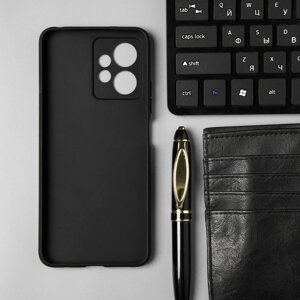 Чехол BoraSCO матоваый для Xiaomi Redmi Note 12 4G, черный
