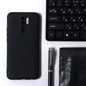 Чехол Krutoff, для Xiaomi Redmi 9, матовый, черный