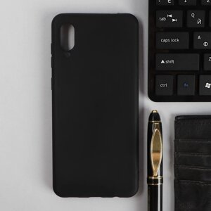Чехол PERO, для телефона Samsung A02, силиконовый, черный