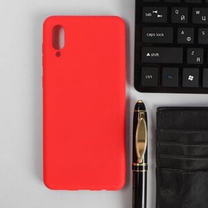 Чехол PERO, для телефона Samsung A02, силиконовый, красный