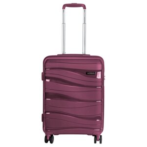 Чемодан National NLT101-S, пластик, 4 колеса, 24", цвет purple