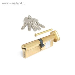 Цилиндровый механизм Apecs SC-M-100-Z-C-G, ключ-вертушка, перфорированный, цвет золото